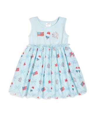 Toddler Girls Patriotic Trellis Tank Tutu Dress