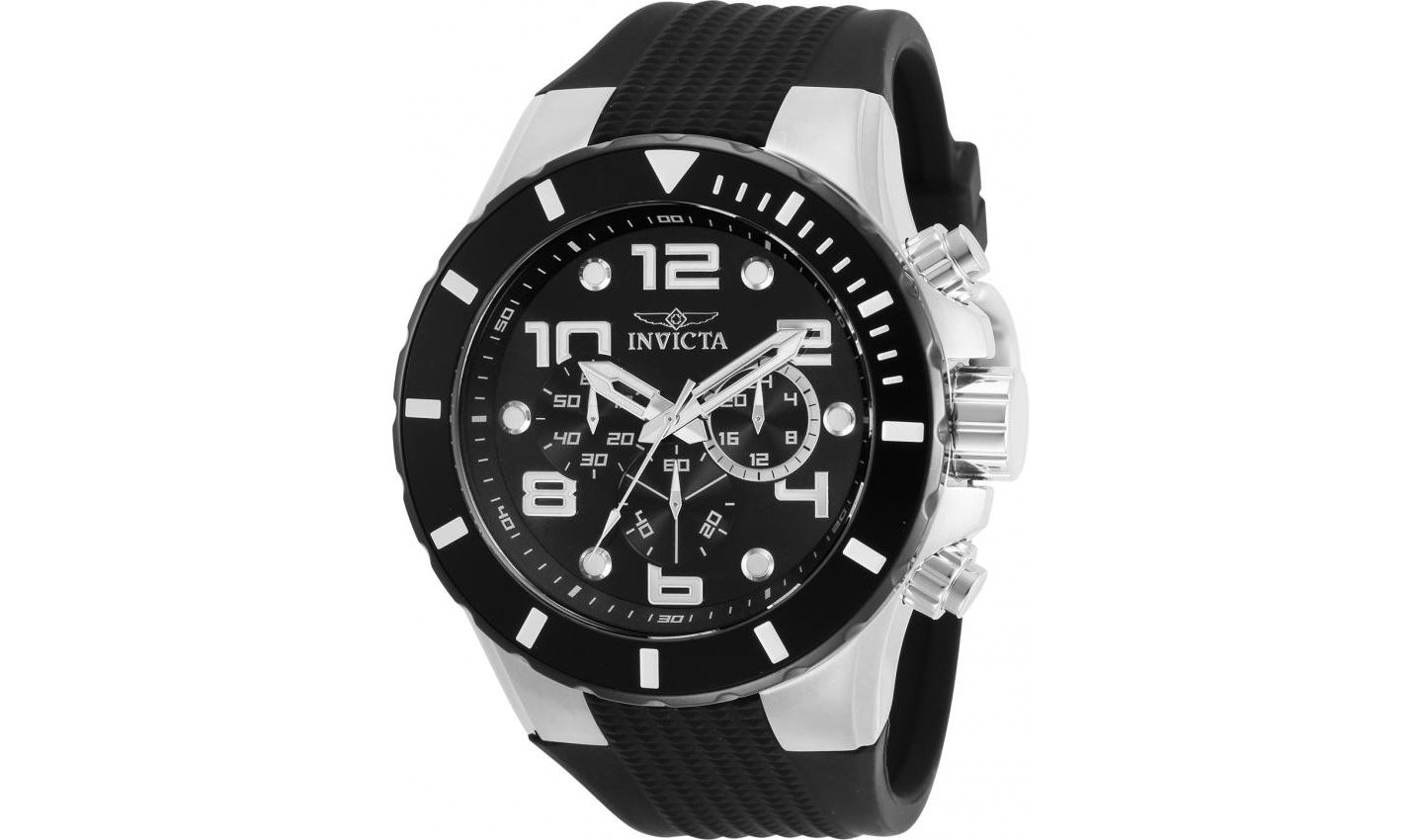 Мужские часы Invicta 30776 Pro Diver Quartz 3 Hand Dial, цвет: Чёрный — фото 1