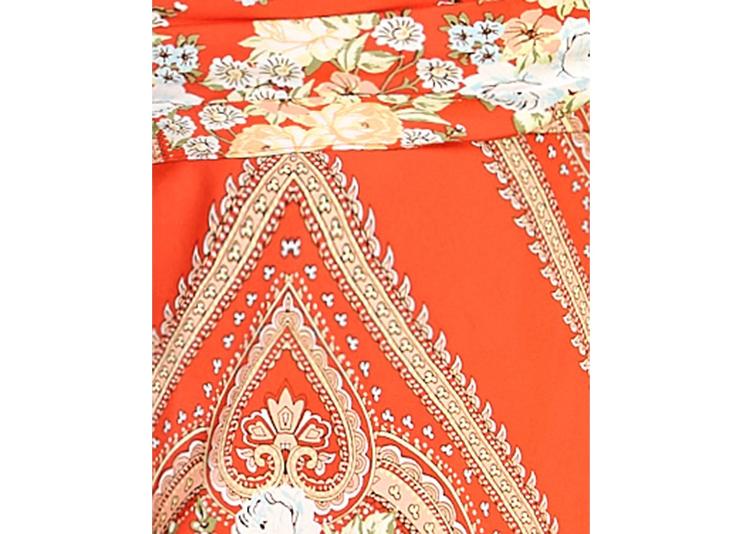 Junior's Satin Scarf Printed Cowl Neck Dress