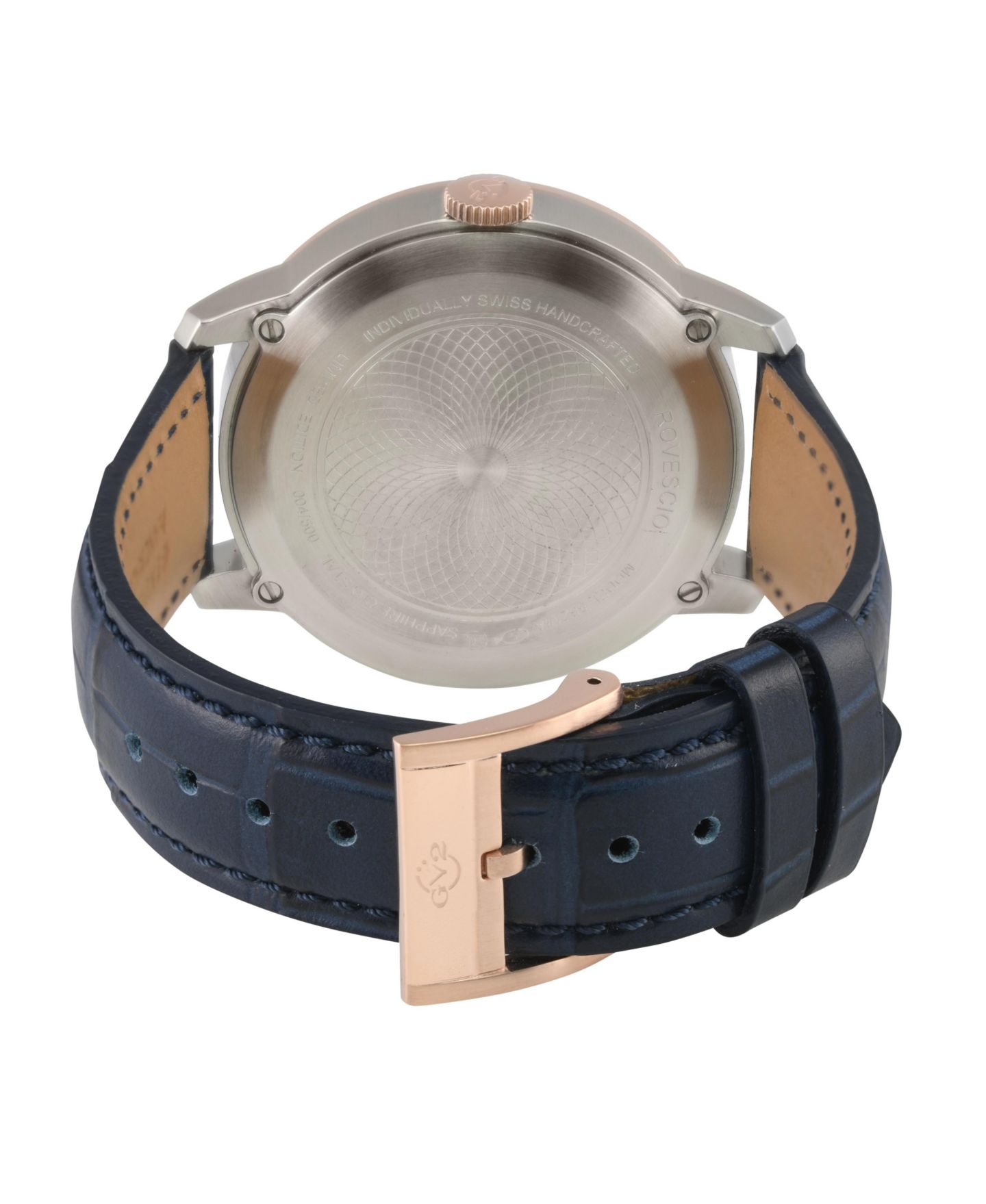Мужские часы GV2 by Gevril Rovescio Swiss Quartz Italian Leather Strap Watch — фото 3
