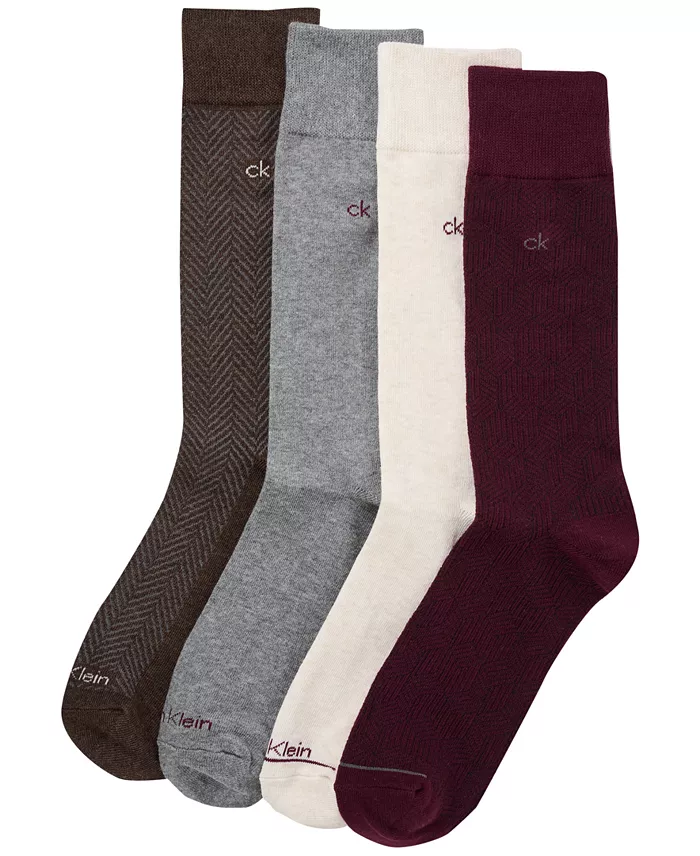 Men's 4-Pack Flat Knit Crew Sock - thumbnail 2