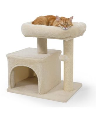 Cat Tree 19.5 in Small with Large Padded Plush Perch