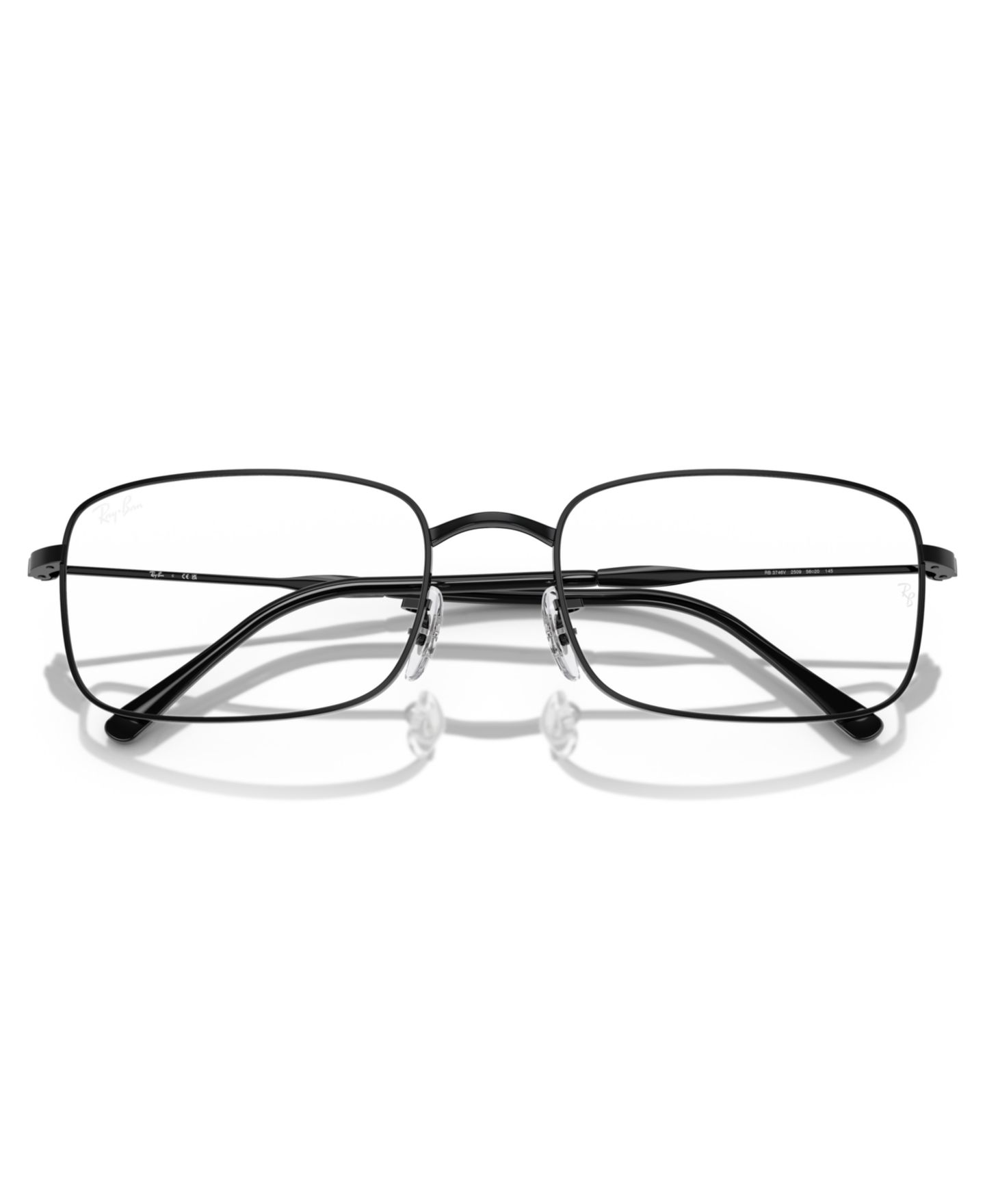 Очки Ray-Ban Irregular Unisex Eyeglasses RB3746V, цвет: Чёрный — фото 5