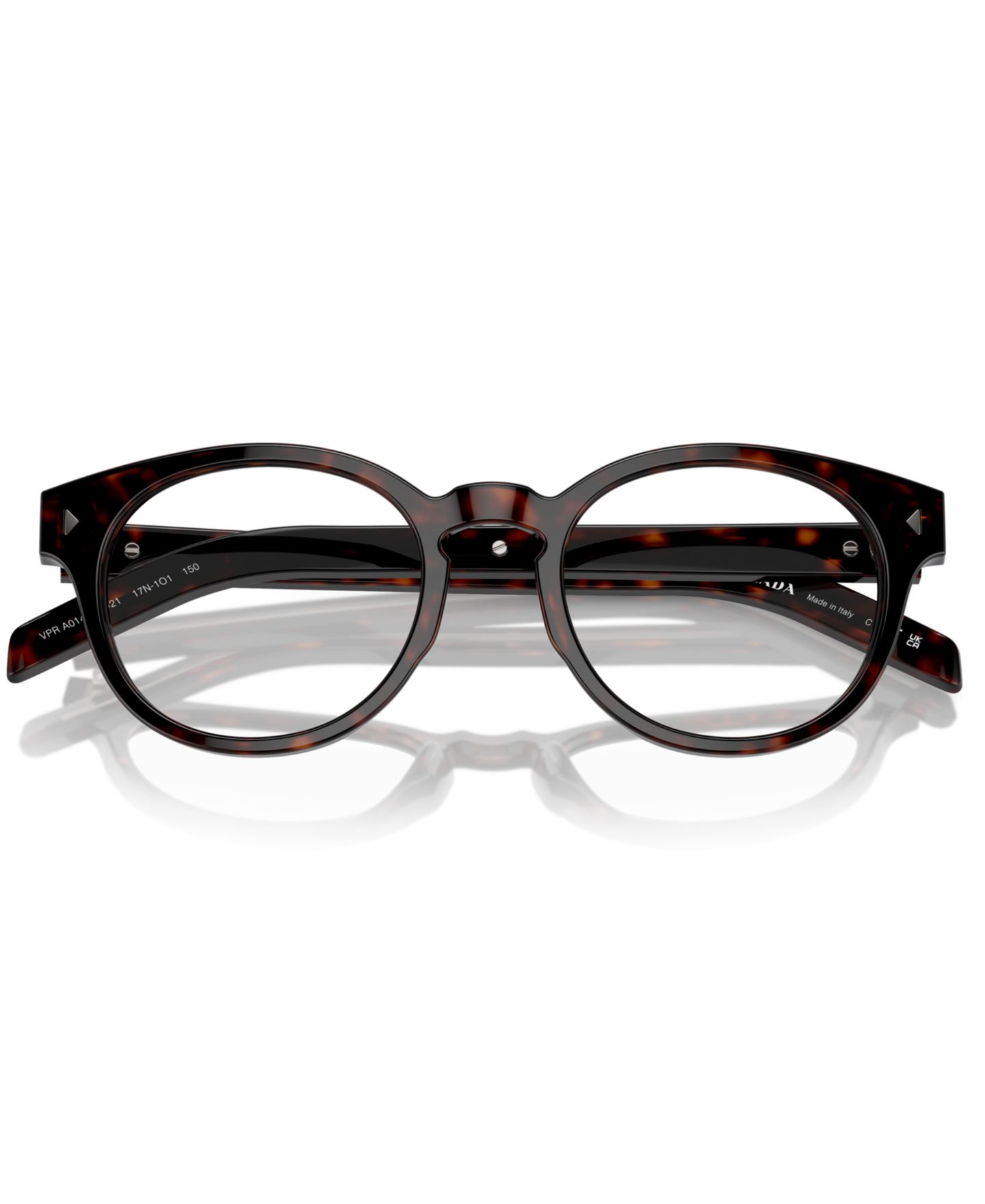 Мужские очки PRADA Phantos Eyeglasses, PR A14V, цвет: Черепаховый — фото 5