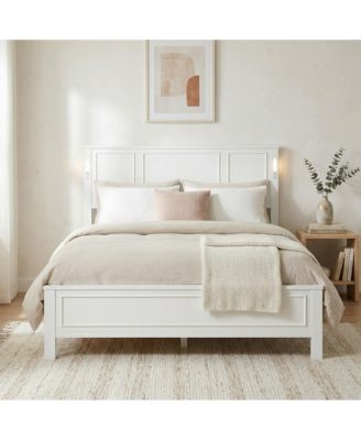 Bed with 2 Storage Drawers, LED Lights, USB Charging Station