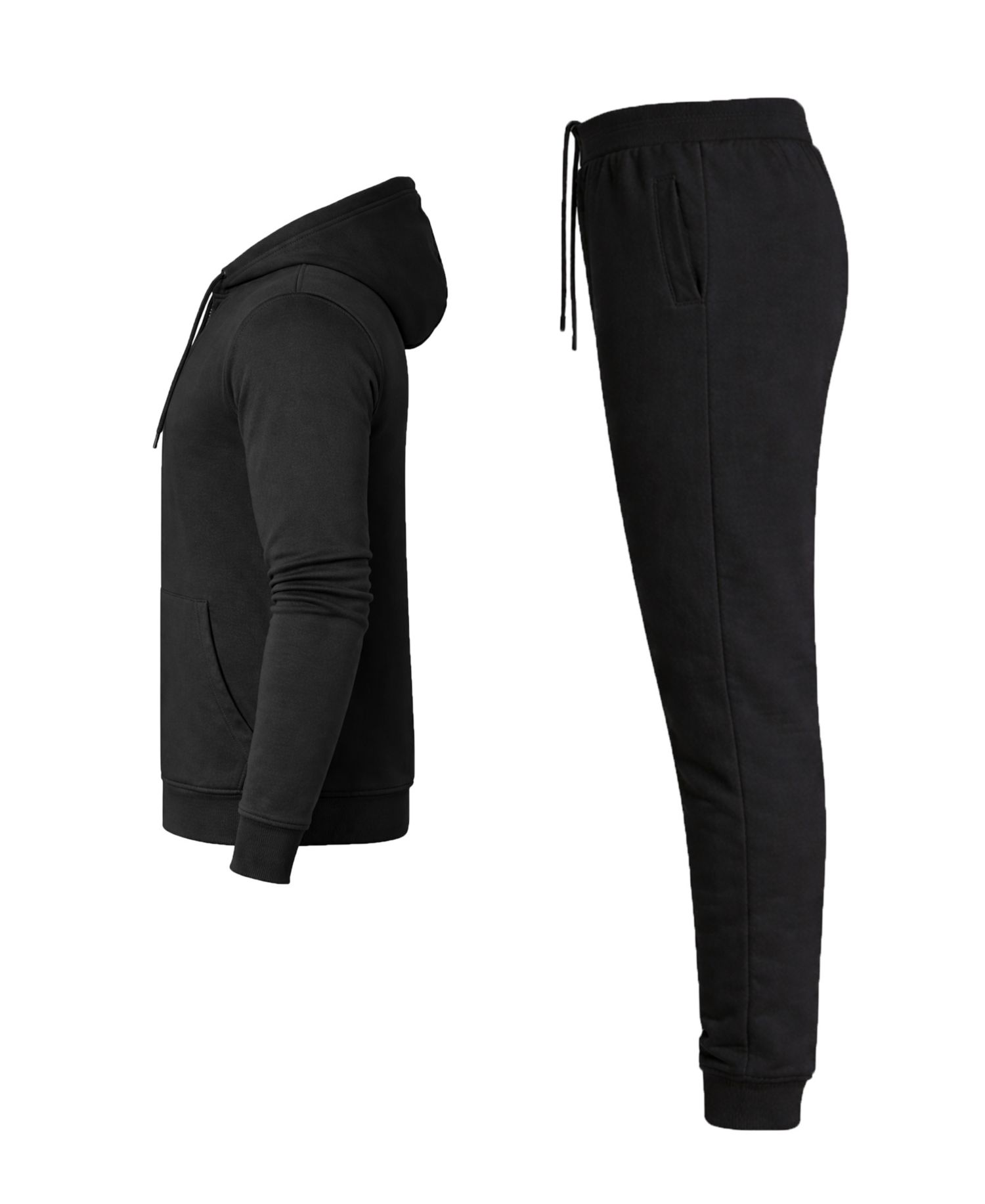 Men's French Terry Zip-Up Hoodie and Joggers, 2-Piece Set