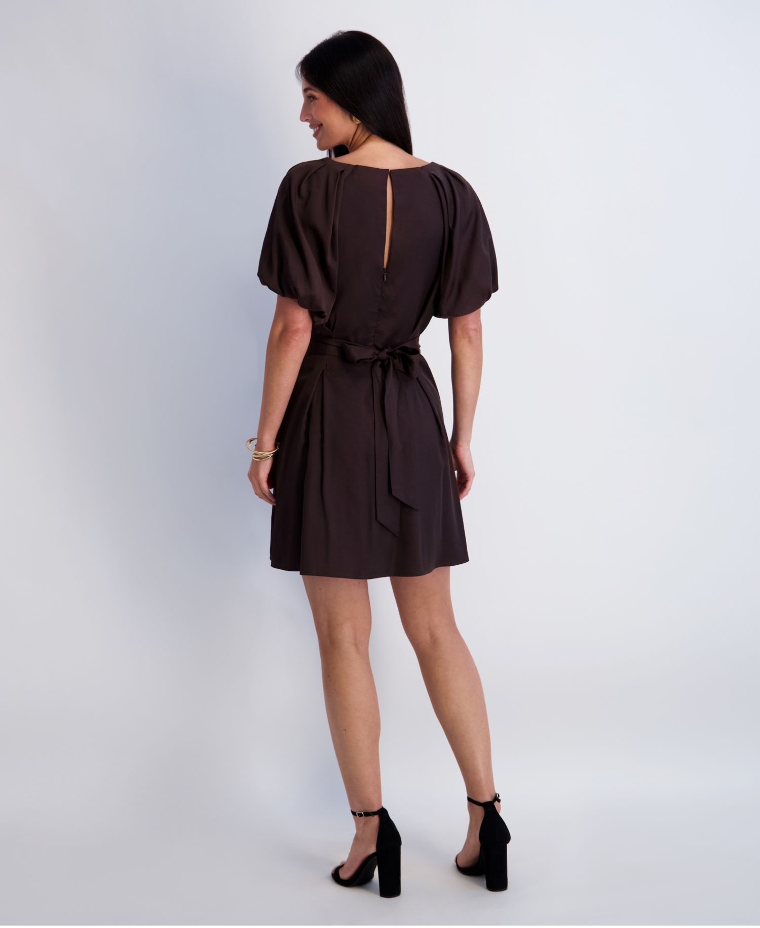 Women's Short-Sleeve V-Neck Dress