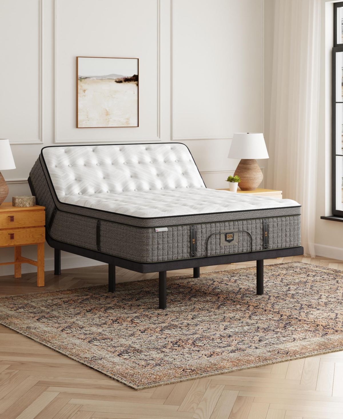 Paramount Hd Vincent 15" Plush Pillow Top Mattress Set