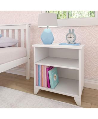 Max and Lily Classic Wood Nightstand with Shelves, Kids Bedside Table/End Table, Small Nightstand for Bedroom