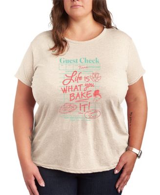 Plus Size Disney Princess Tiana Guest Check Short-Sleeve Graphic T-Shirt