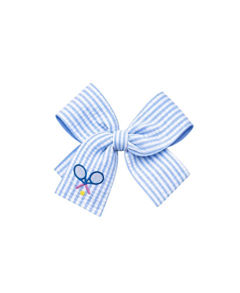 Аксессуары для волос Bits & Bows Tennis Rackets Hair Bow для девочек, цвет: Синий