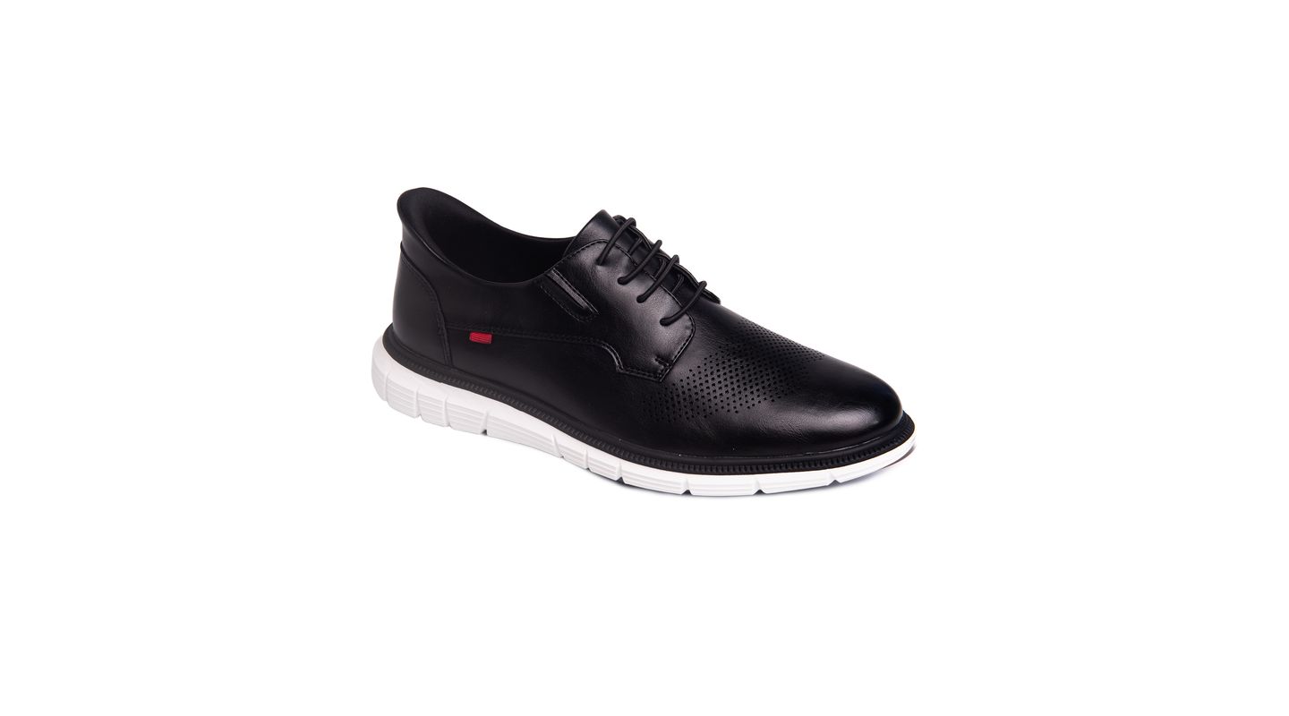 Marc Joseph New York Edward Street Hands-Free Slip On Technology Perforated Oxfords, цвет: Чёрный кожаный — фото 1