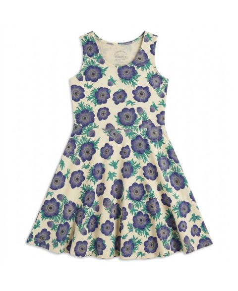 Платье Mightly Fair Trade Organic Cotton Print Sleeveless Twirl Dress для девочек-малышей, цвет: Фиолетовый маковый