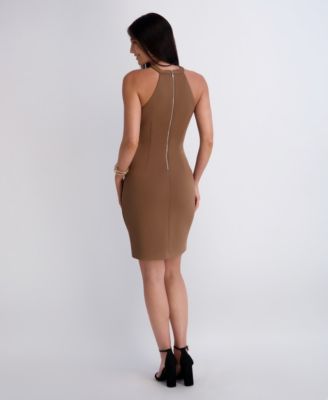 Women's Keyhole-Neck Bodycon Dress