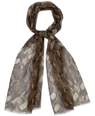 Abstract Silk Oblong Scarf