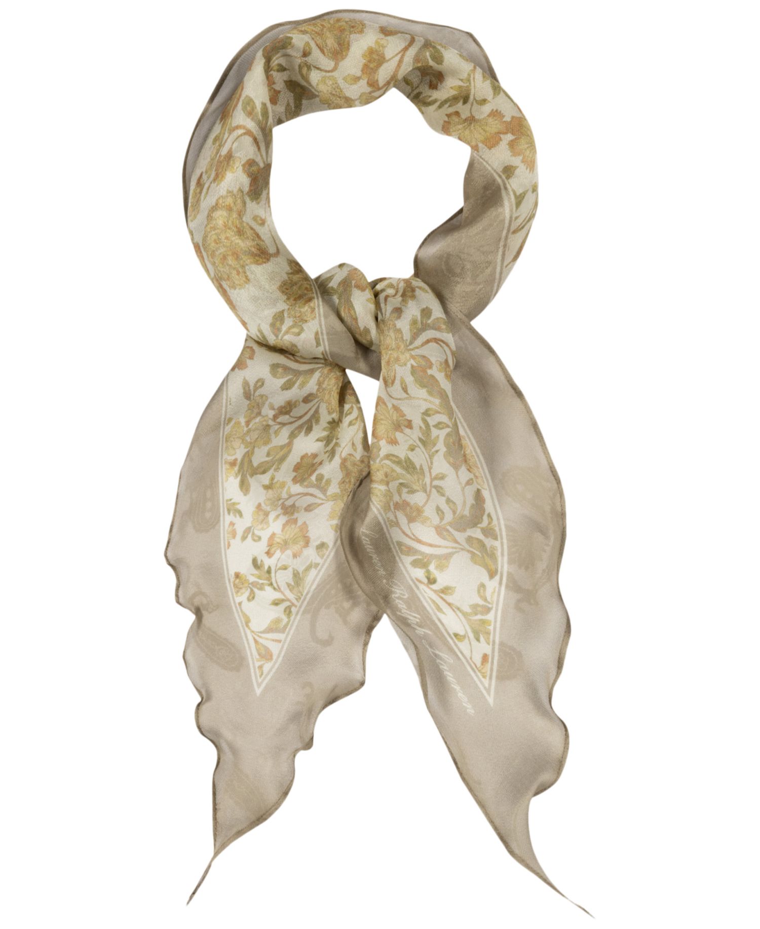Floral Large Diamond Scarf