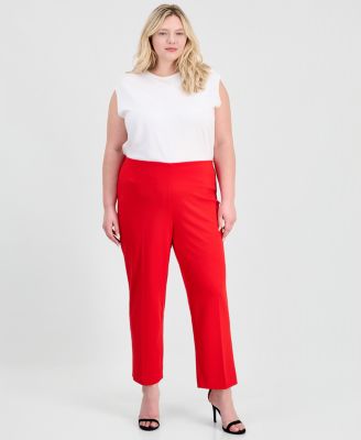 Women's Red Dress Pants & Trousers | Macy's