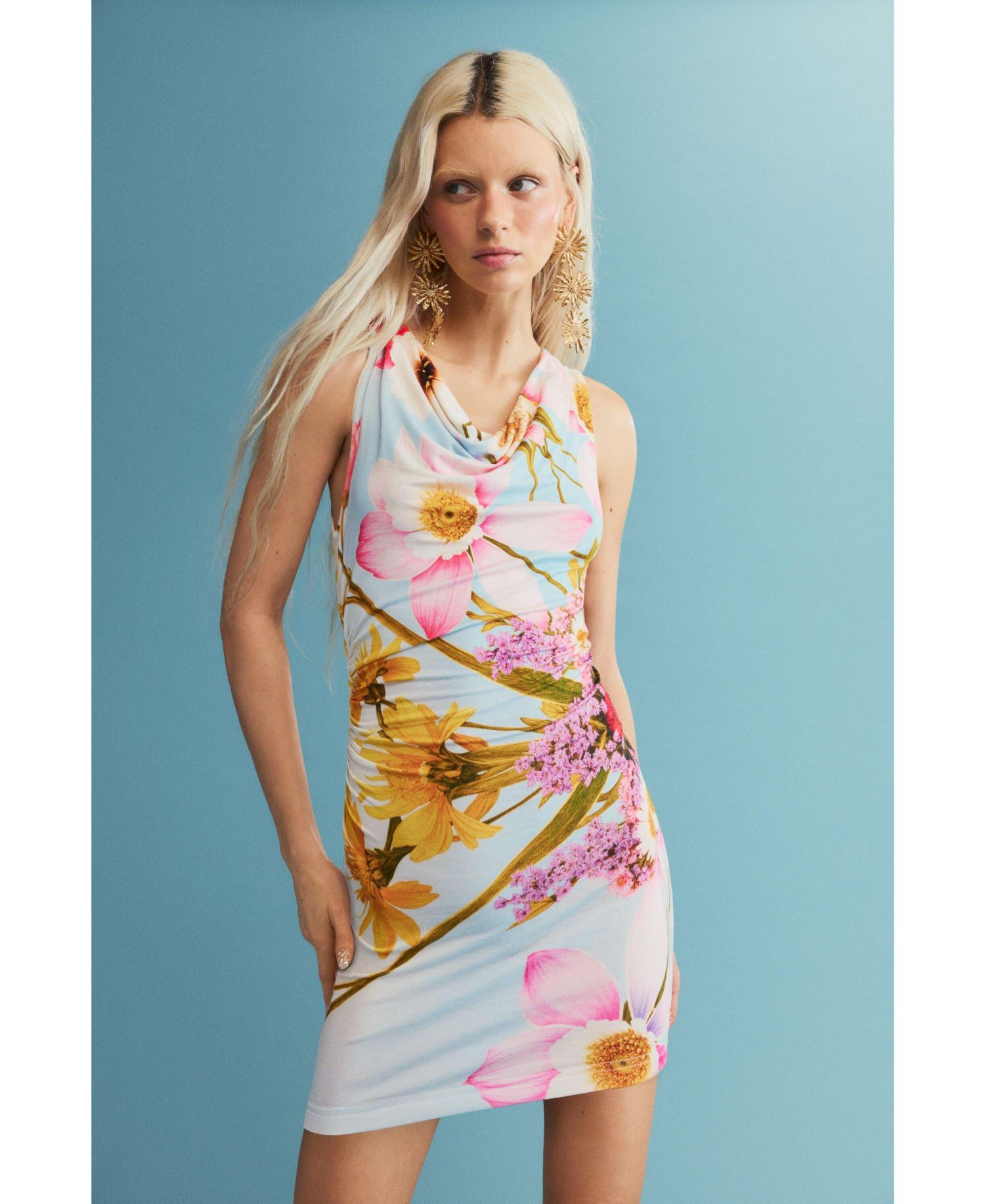 Women's Sleeveless printed dress
