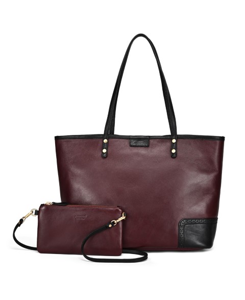 Женские сумки OLD TREND Camellia Large Reversible Leather Tote Handbag