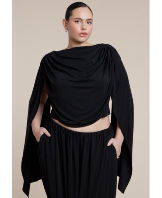Women's Draped Flounce Top