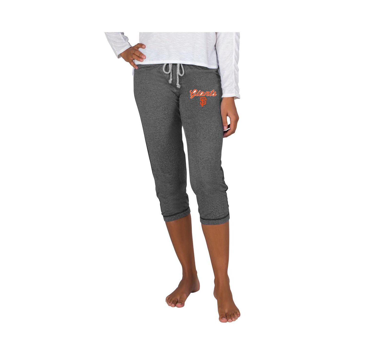 Women's Charcoal San Francisco Giants Quest Knit Capri Pants