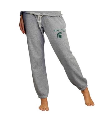 Women's Gray Michigan State Spartans Mainstream Knit Jogger Pants
