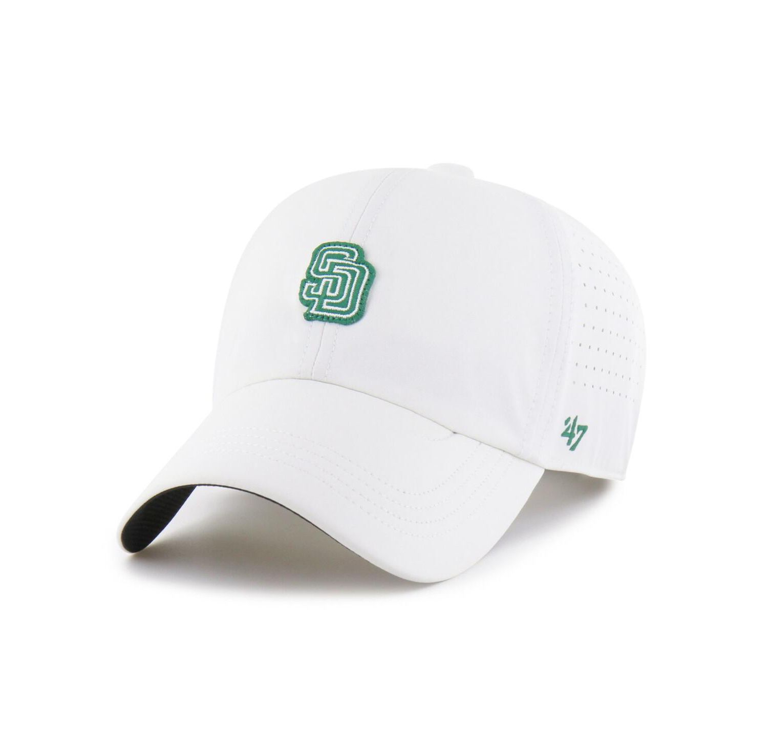 Men's White San Diego Padres Elevated Greens Clean Up Adjustable Hat