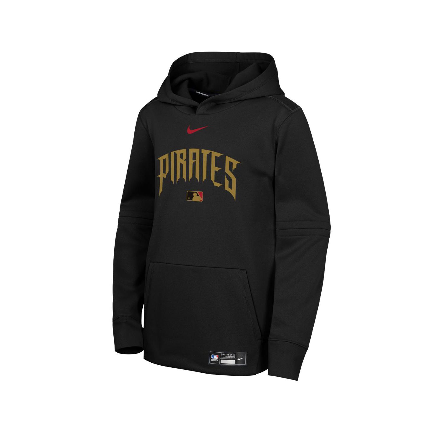 Big Boys and Girls Black Pittsburgh Pirates 2026 City Connect Authentic Collection Therma-FIT Hoodie