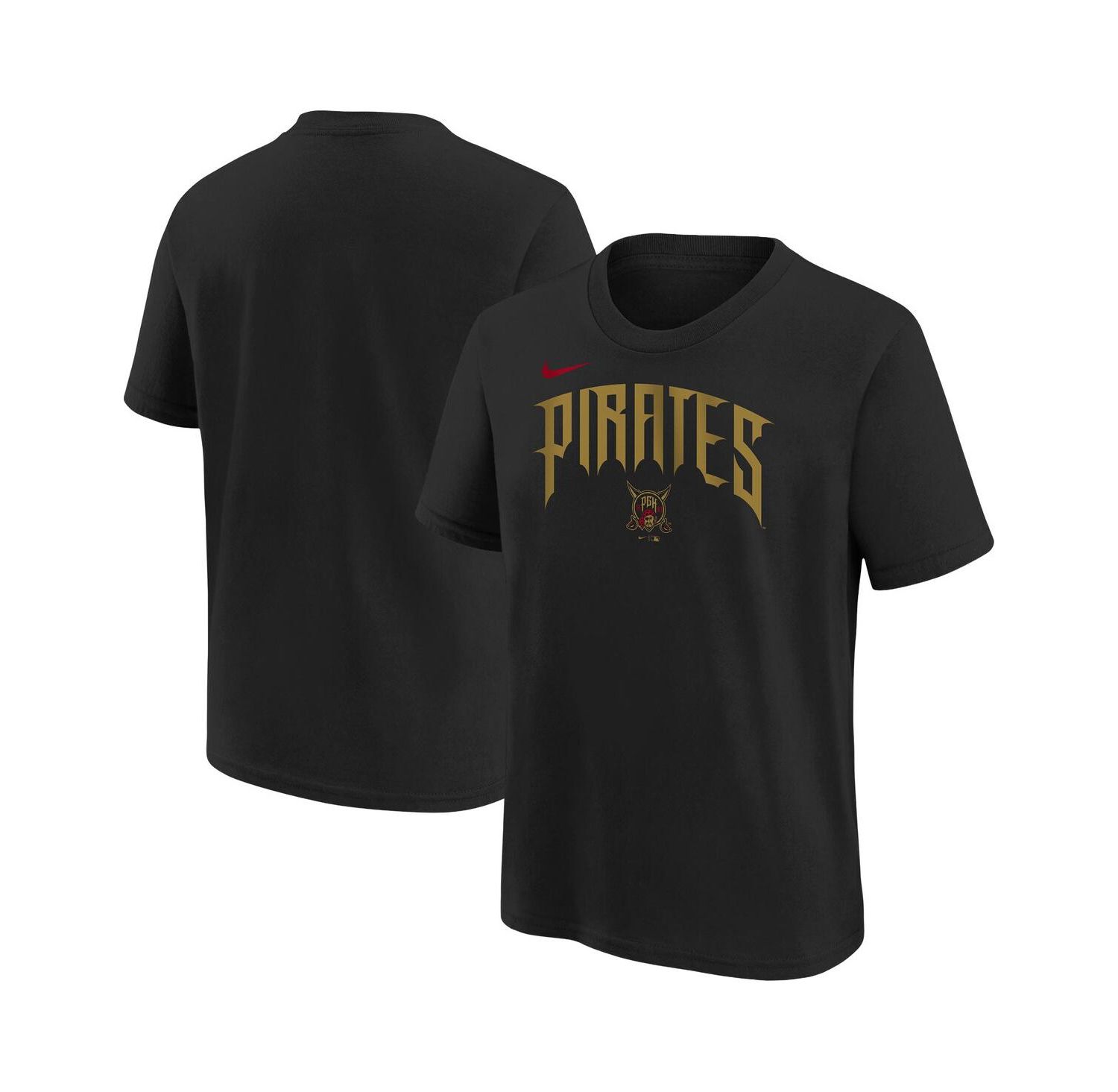 Big Boys and Girls Black Pittsburgh Pirates 2026 City Connect Wordmark T-Shirt
