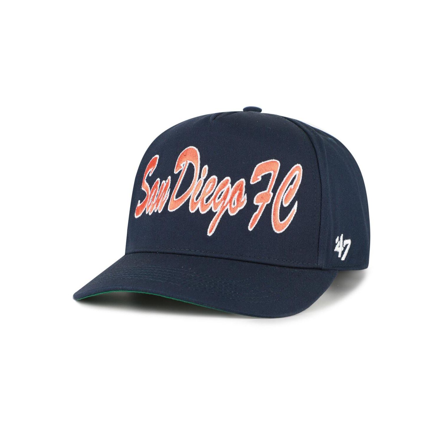 Men's Navy San Diego FC Brush Mark Hitch Adjustable Hat