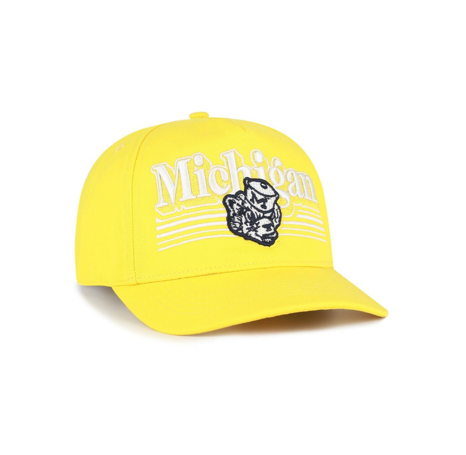 Men's Maize Michigan Wolverines Script Fade Hitch Adjustable Hat