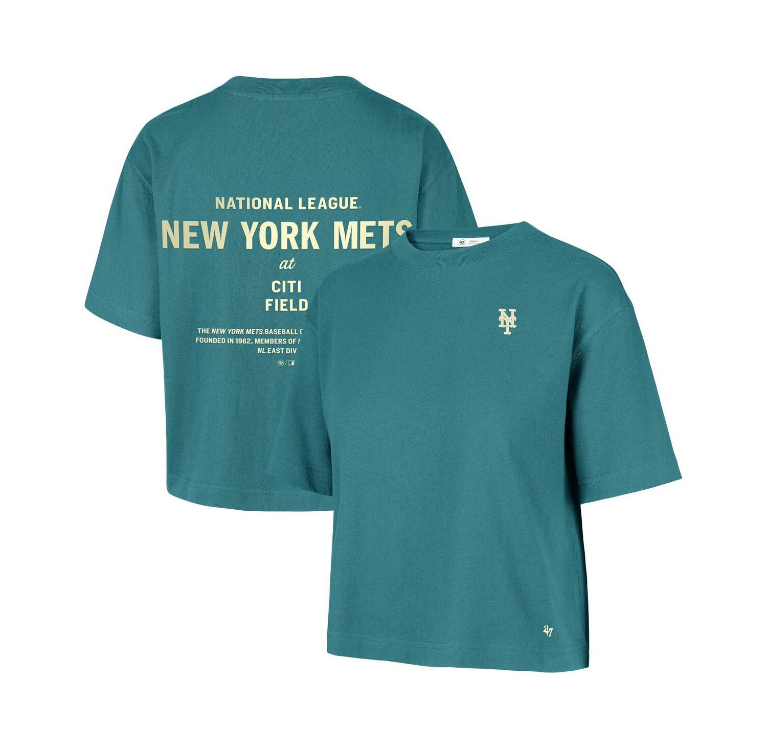 Women's Teal New York Mets Contemporary Basics Leon City T-Shirt