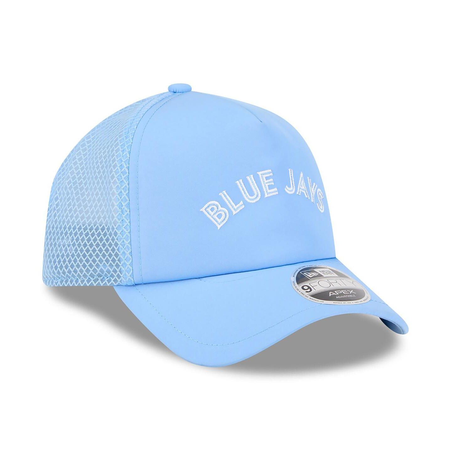 Мужская кепка New Era Light Blue Toronto Blue Jays 2026 Batting Practice Alternate Apex 9FORTY Adjustable Hat — фото 4