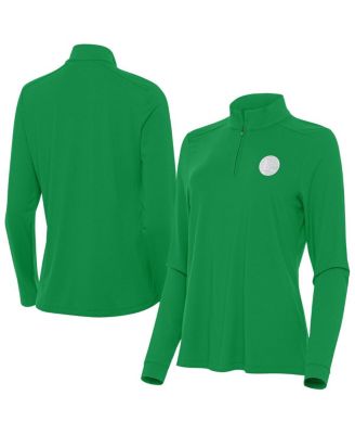 Women's Kelly Green Golden State Warriors St. Patrick's Day Intent Quarter-Zip Top