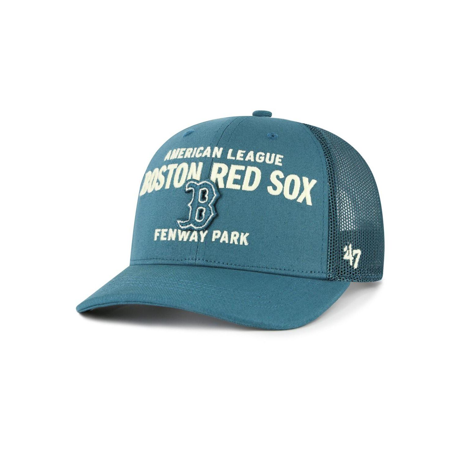 Men's Teal Boston Red Sox Contemporary Hitch Adjustable Trucker Hat