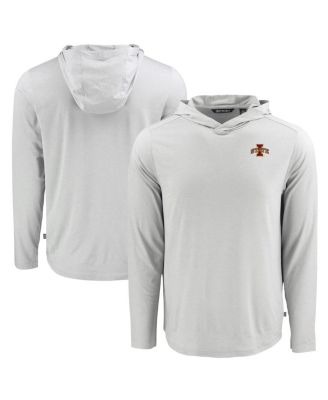 Men's Gray Iowa State Cyclones Coastline Epic Comfort Eco Long Sleeve Hoodie T-Shirt