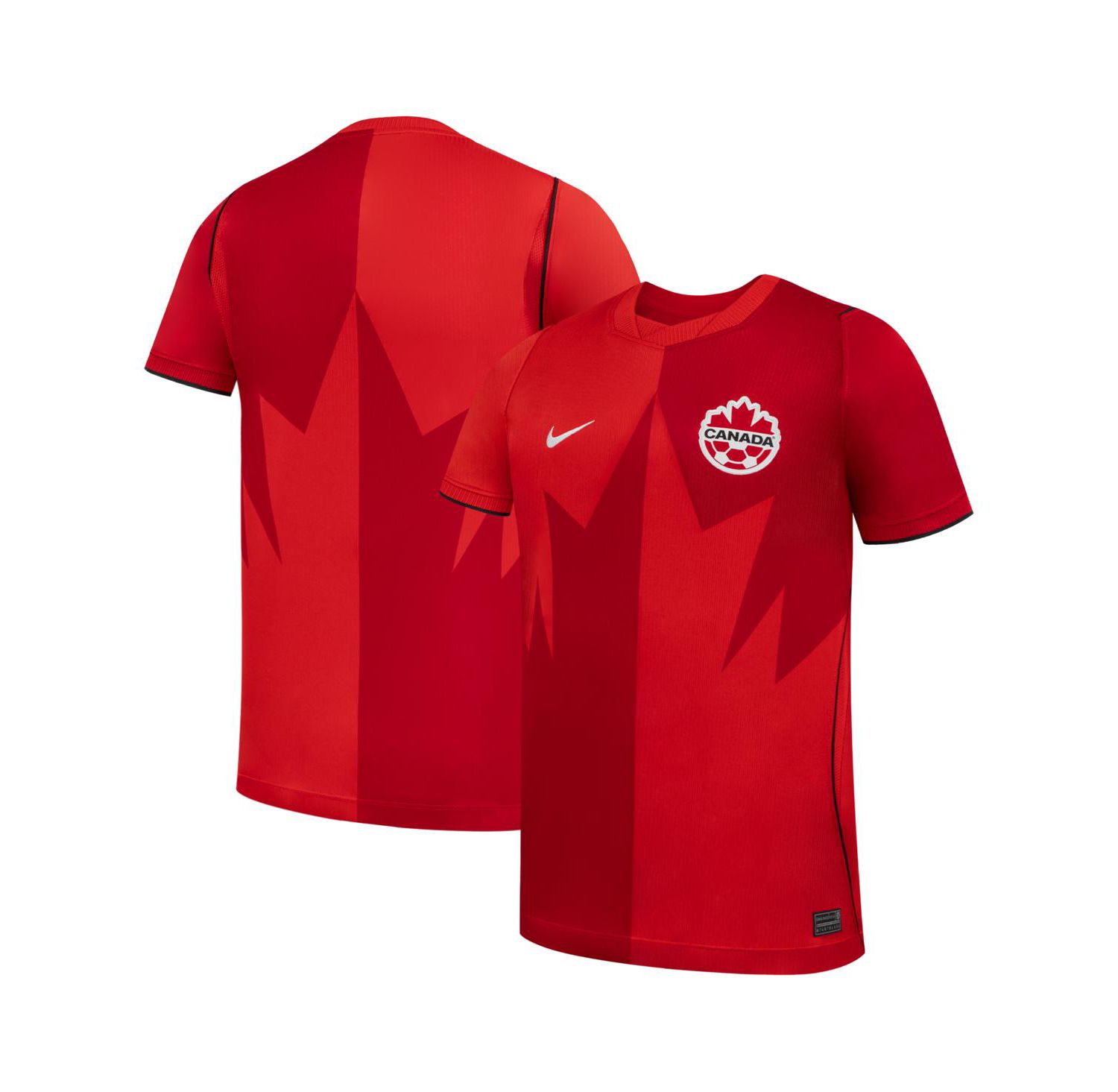 Big Boys and Girls Red Canada Soccer 2026 Home Stadium Replica Jersey