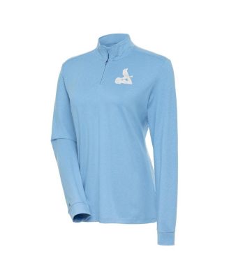 Women's Light Blue St. Louis Cardinals Mentor Quarter-Zip Pullover Top