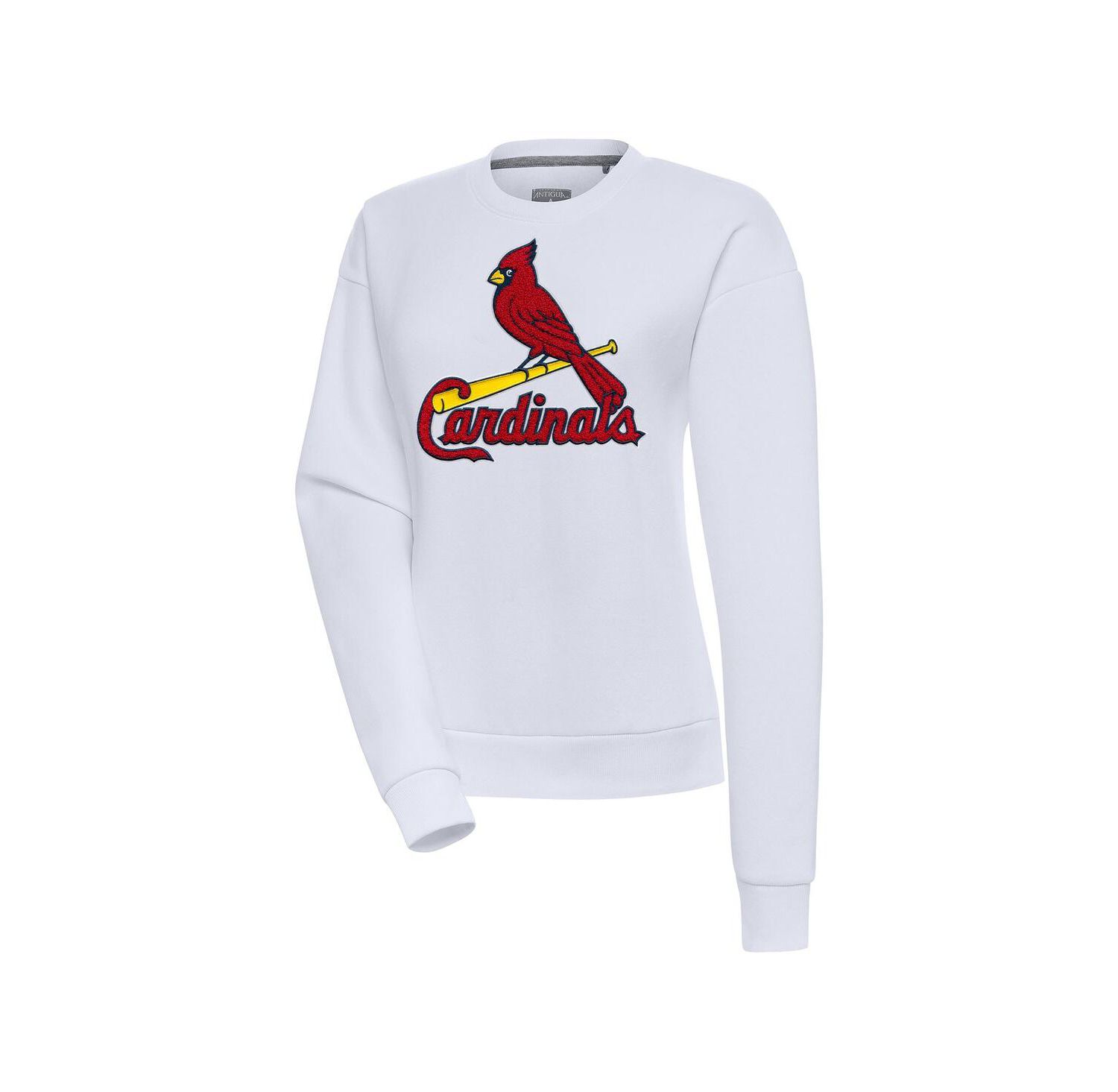 Women's White St. Louis Cardinals Victory Chenille Pullover Sweatshirt