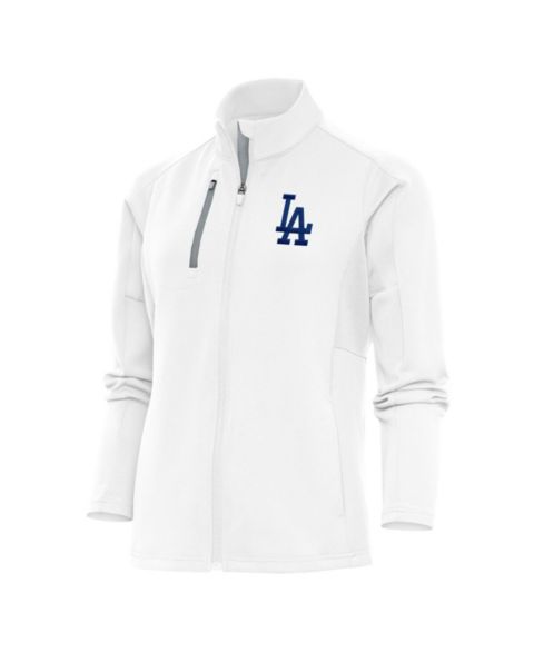 Женские куртки Antigua Women's White Los Angeles Dodgers Logo Generation Full-Zip Jacket