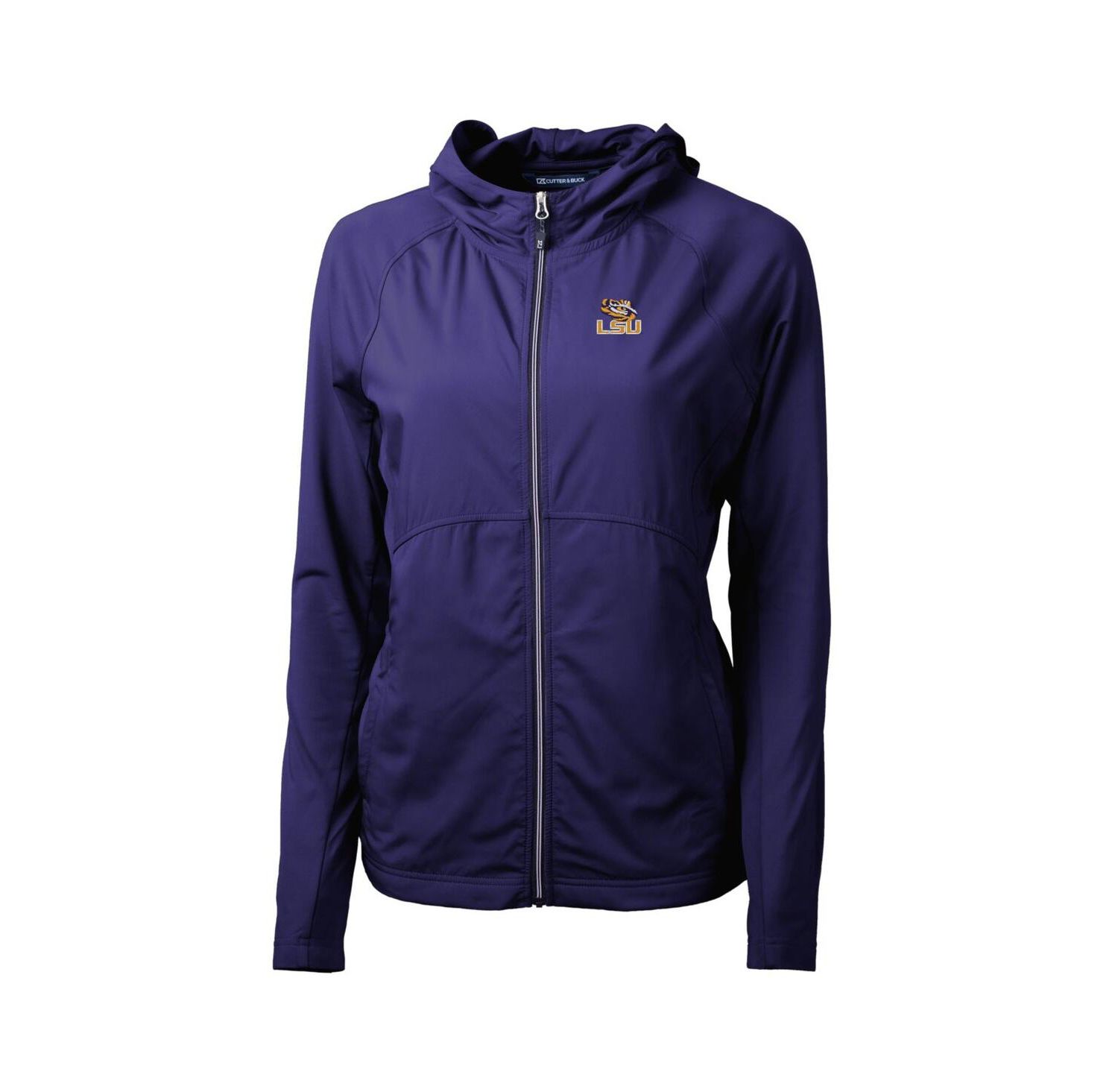 Women's Purple LSU Tigers Adapt Eco Knit Full-Zip Hoodie