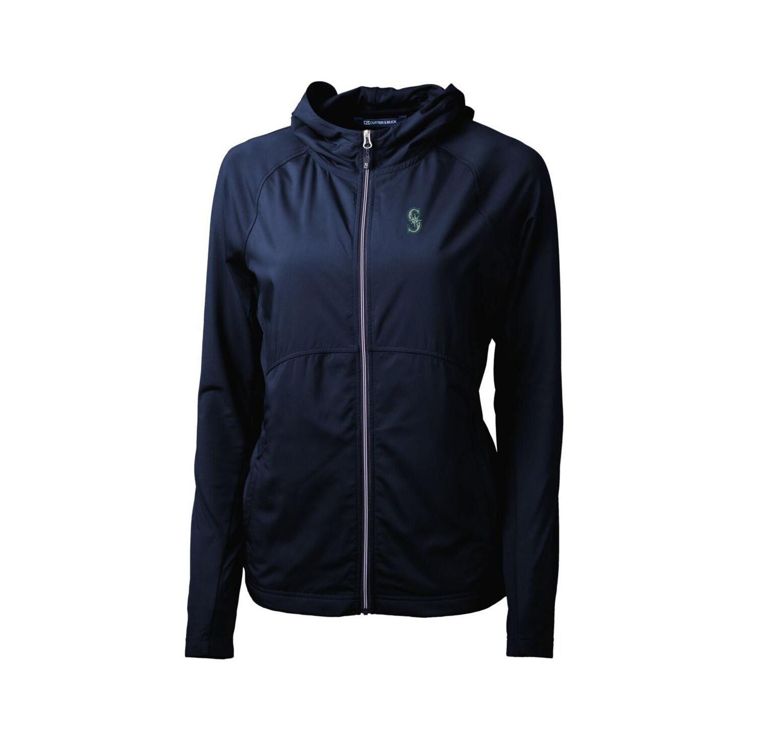 Women's Navy Seattle Mariners Adapt Eco Knit Full-Zip Jacket