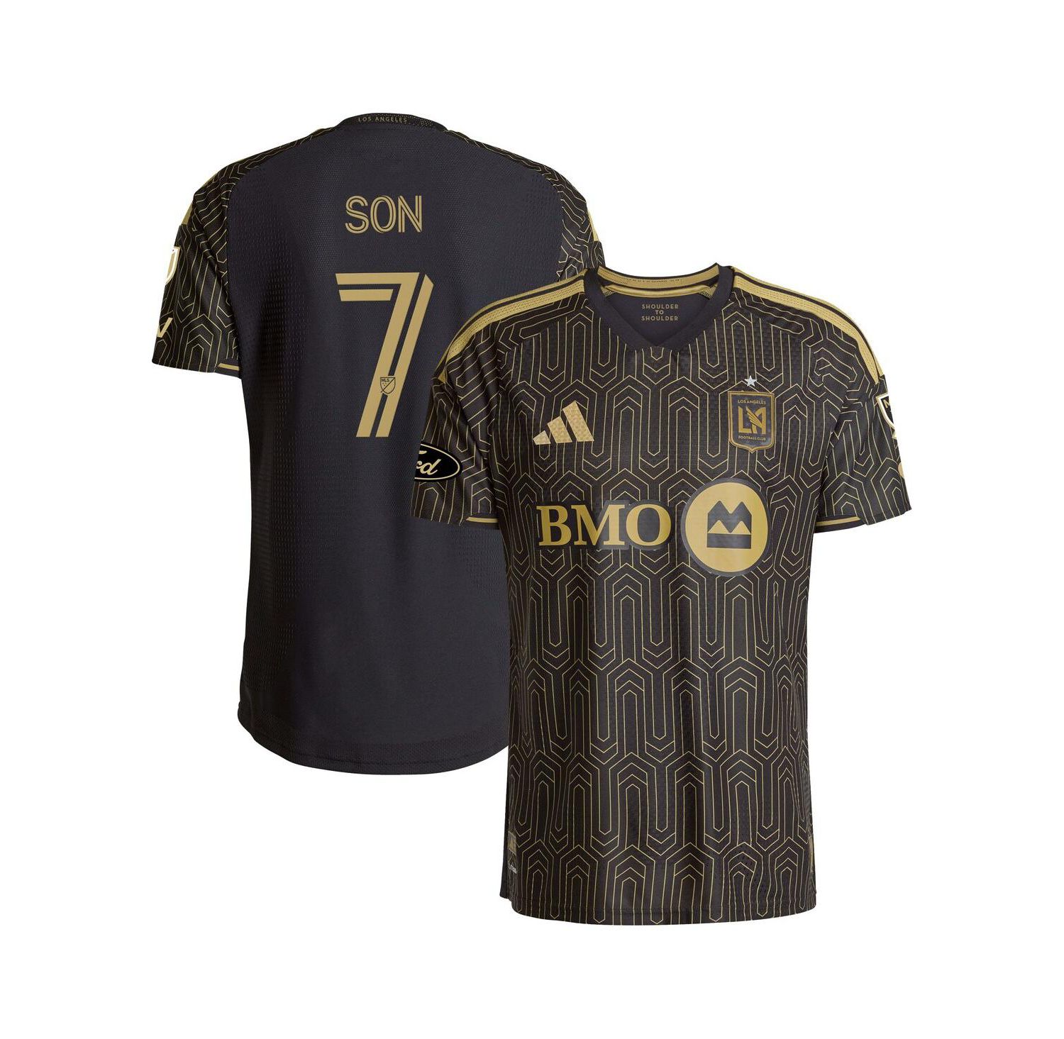 Men's Son Heung-Min Black LAFC 2026 Primary Kit On-Field Authentic Patch Jersey