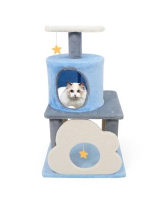 Cat Tree 31.5 inch Cute Modern Multi-Level Kitten Tower