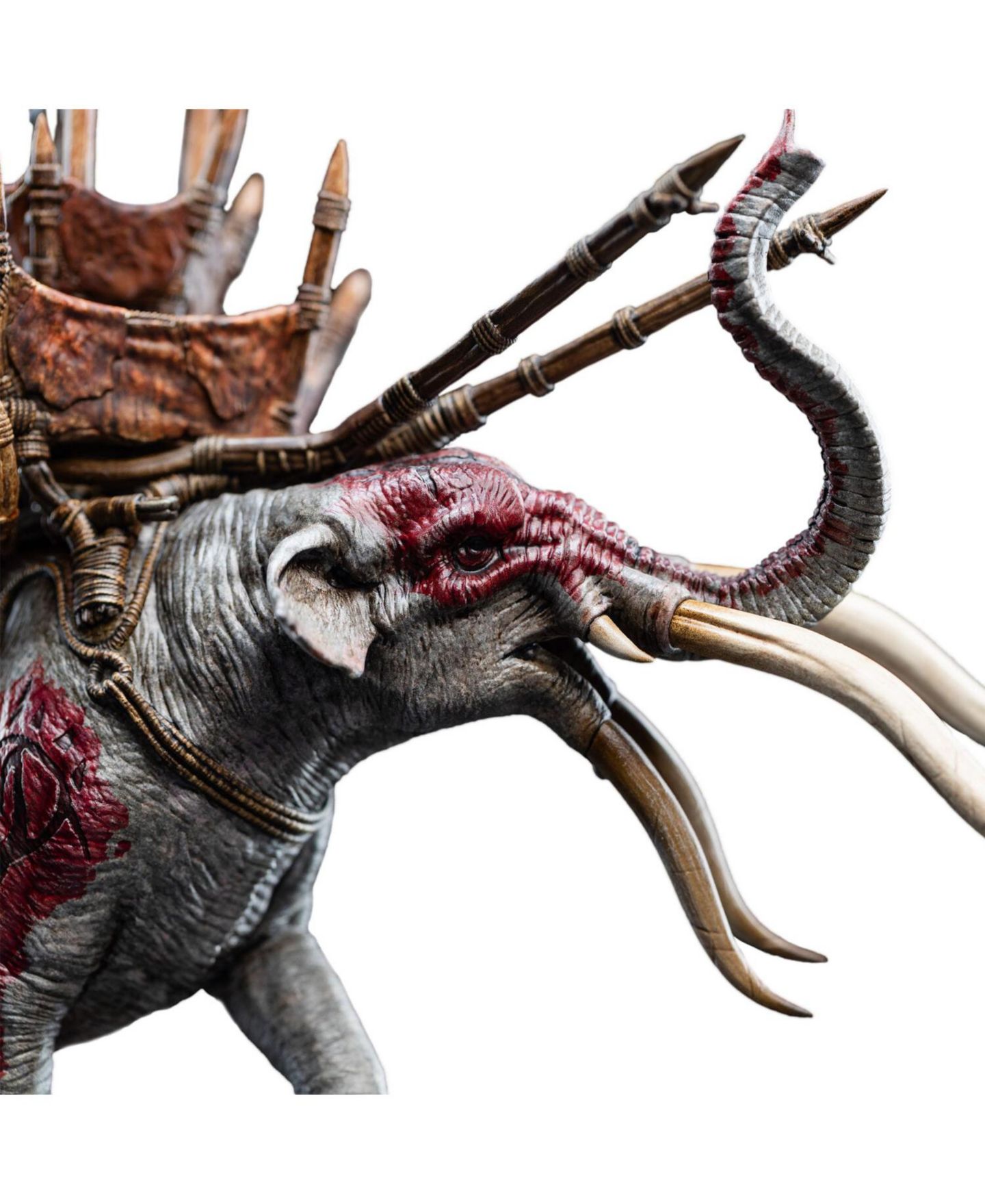 Детские фигурки WETA Workshop The Lord of the Rings Trilogy Mûmak in Battle 7.4" Collectible Statue, 14+ Years — фото 3