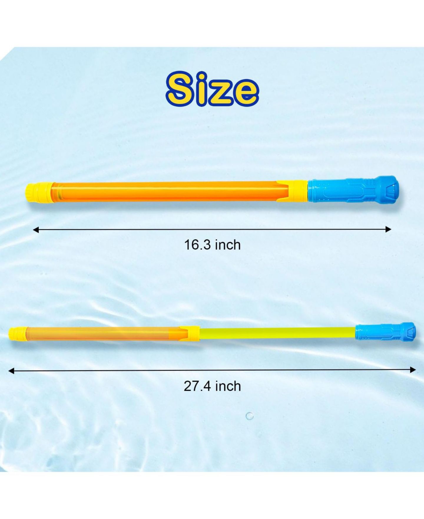 Детские игрушки GNUADZ 40-Foot Water Gun Set, 9-Pack, Ages 5+, цвет: 9 Pack — фото 2