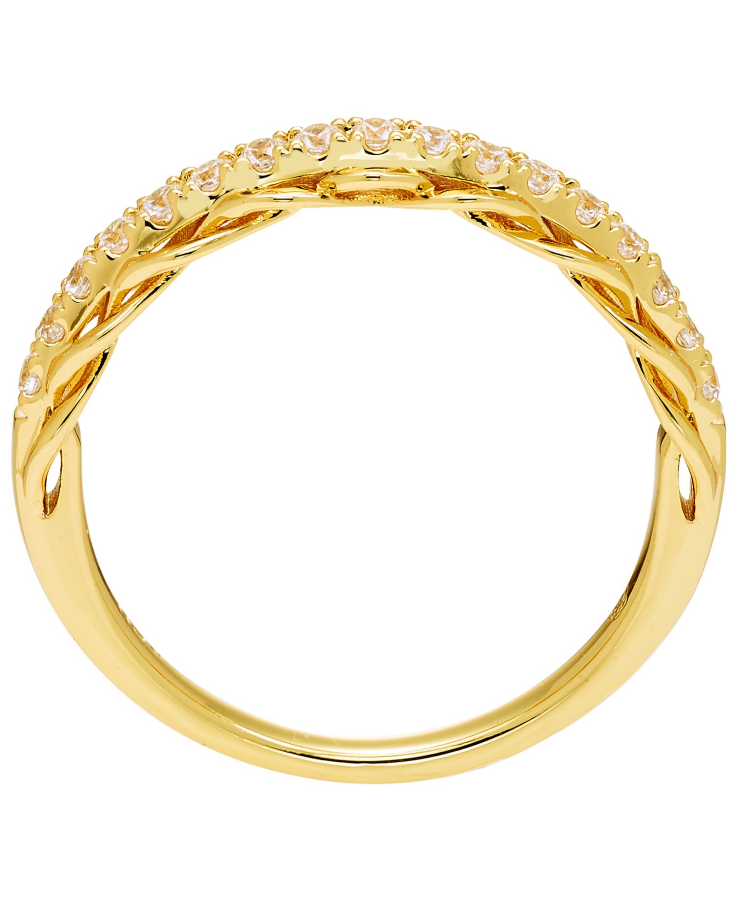 Diamond Band Ring (1/4 ct. t.w.) in 10k Yellow Gold