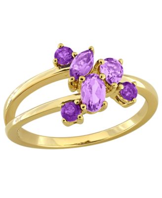 Blue Topaz (5/8 ct. t.w.) Ring in Sterling Silver (Also Available in Amethyst)