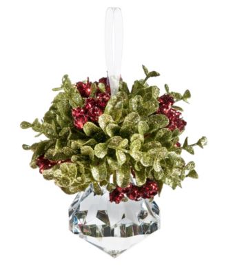 Red Kissing Krystals Mini Ornament