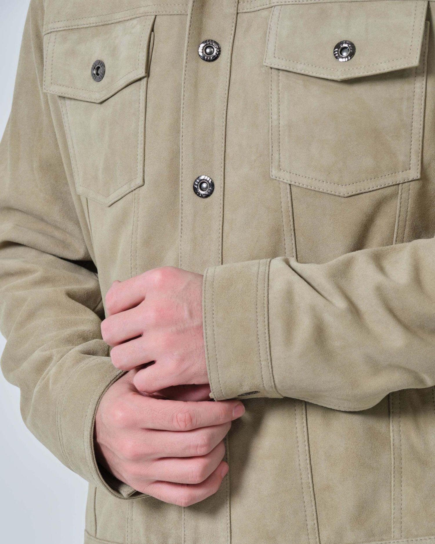 Men's Enzo Suede Shirt Jacket